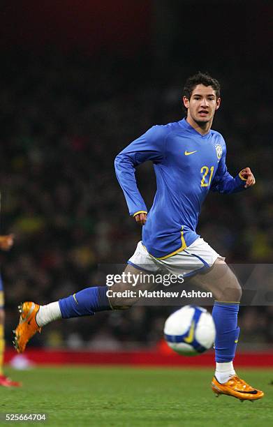 Alexandre Pato of Brazil during the international friendly soccer match between Sweden and Brazil.