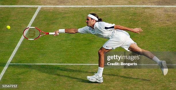 Tennis / Maenner: Wimbledon 2004, London; Semifinale; Roger FEDERER / SUI 02.07.04.