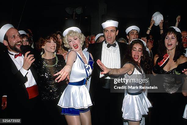 Washington, DC. 5-14-1988 American Cancer Ball Joanne Frank, Alan Rachins and Karen Kopins join in the in the dancing during the evenings...