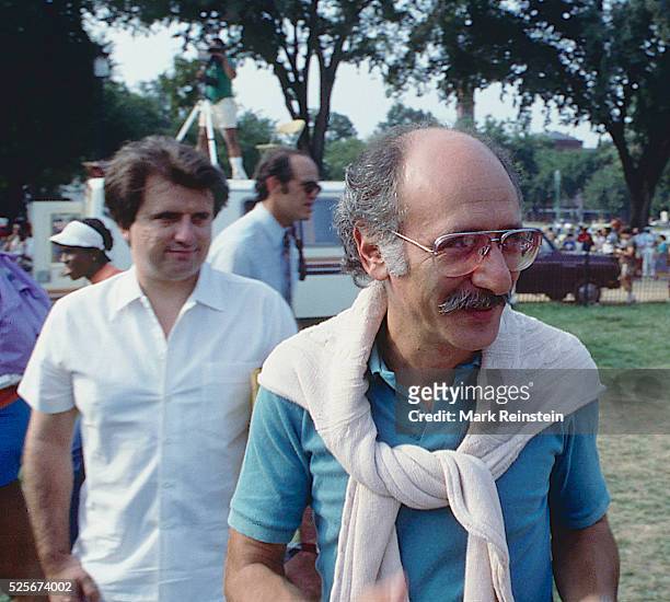 Washington, DC. 8-27-1983 Peter Yarrow and Mary Travers of the Musical group "Peter, Paul and Mary" get together again at the 20th anniversary of the...