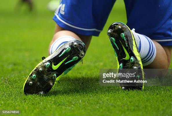 Studs / Blades on bottom of some Nike football boots News Photo Getty