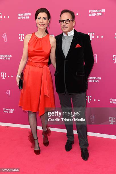 Annette Eimermacher attend the Telekom Entertain TV Night at Hotel Zoo on April 28, 2016 in Berlin, Germany.
