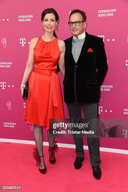 Annette Eimermacher attend the Telekom Entertain TV Night at Hotel Zoo on April 28, 2016 in Berlin, Germany.