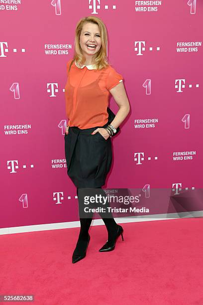 Annette Frier attends the Telekom Entertain TV Night at Hotel Zoo on April 28, 2016 in Berlin, Germany.