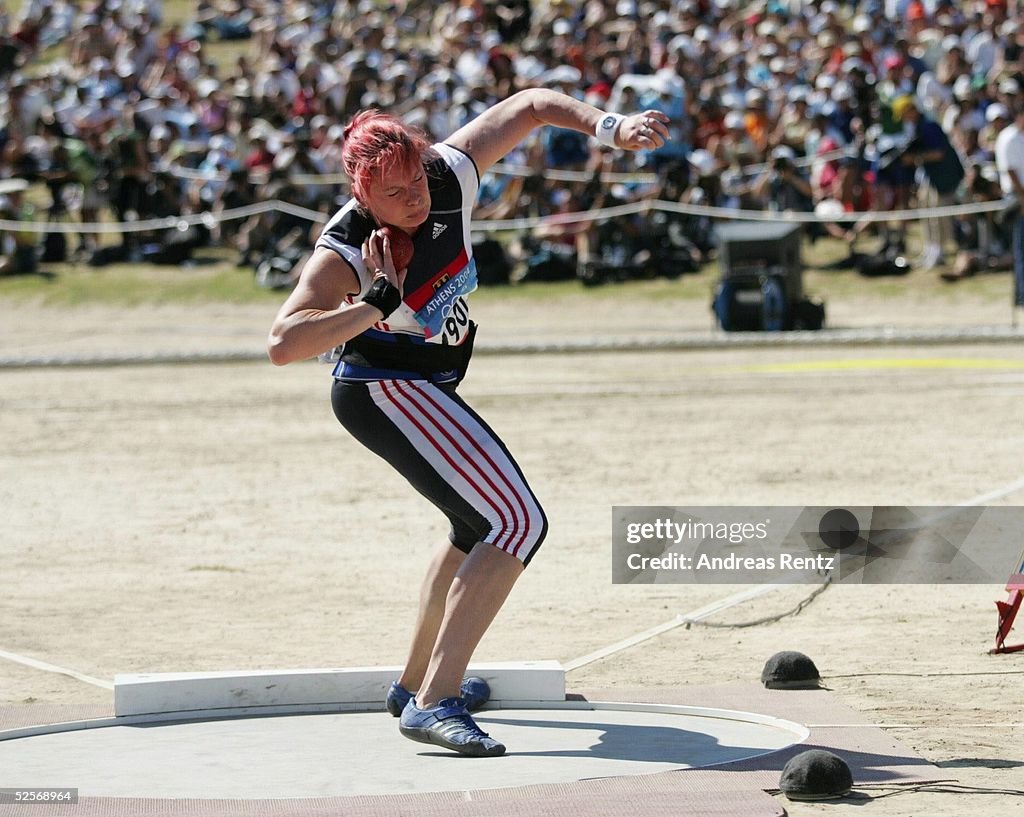 Olympische Spiele Athen 2004,Ancient Stadium Olympia; Kugelstossen