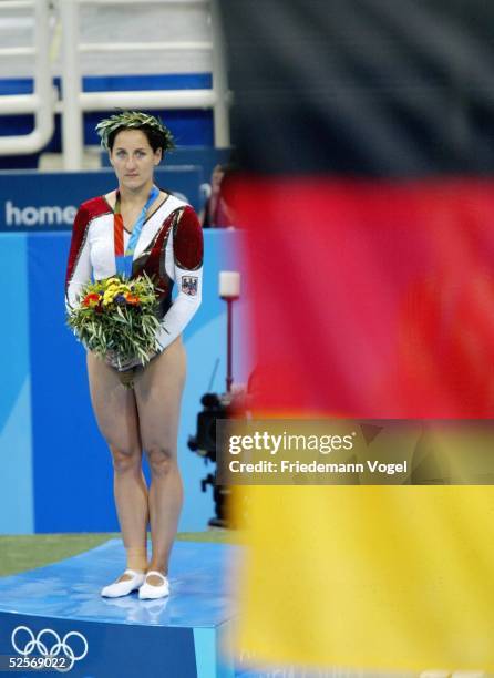 Trampolin: Olympische Spiele Athen 2004, Athen; Frauen / Finale; Anna DOGONADZE / GER - Gold / Sieger 20.08.04.