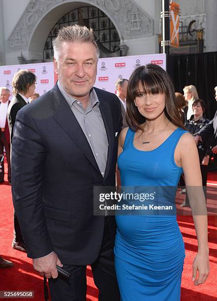 Actor Alec Baldwin and Hilaria Thomas attend 'All The President's Premiere' during the TCM Classic Film Festival 2016 Opening Night on April 28, 2016...