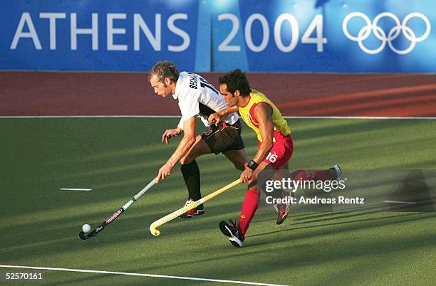 Hockey / Maenner: Olympische Spiele Athen 2004, Athen; Spiel um Platz 3 / Spanien / 4. Platz - Deutschland / Bronze 3:4 n.V.; Christoph BECHMANN /...