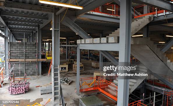 A view from the upper tier of the new Stan Cullis stand as work... News