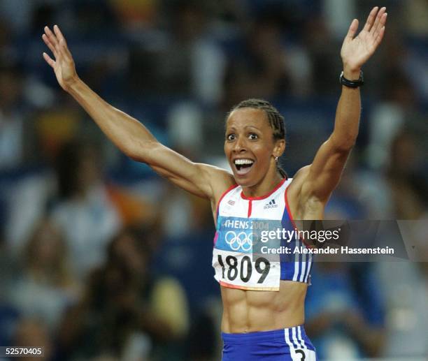 Leichtathletik: Olympische Spiele Athen 2004, Athen; 800m / Frauen / Finale; Gold: Kelly HOLMES / GBR 23.08.04.