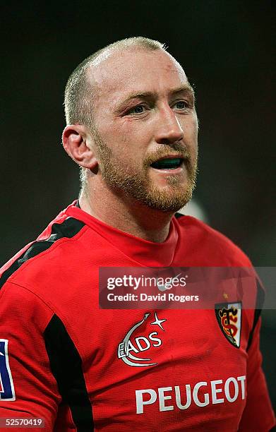 Trevor Brennan of Toulouse pictured during the Heineken Cup Quarter Final match between Toulouse and Northampton Saints at Stade Muncipal on April 1,...