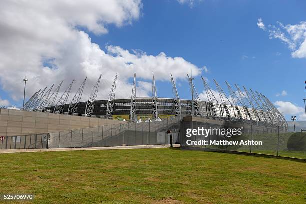 The Estadio Placido Aderaldo Castelo, also known as the Castelao or Gigante da Boa Vista, the host city stadium for the FIFA 2014 World Cup in the...