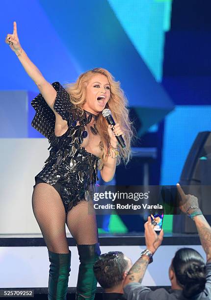 Paulina Rubio performs onstage at the Billboard Latin Music Awards at Bank United Center on April 28, 2016 in Miami, Florida.