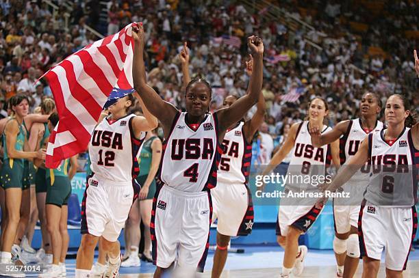 Basketball / Frauen: Olympische Spiele Athen 2004, Athen; Finale: USA / Gold - Australien / Silber ; - ; Shannon JOHNSON, Ruth RILEY, Tamika...