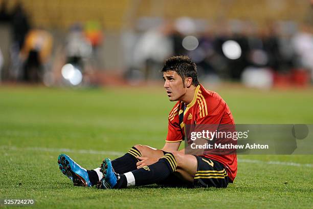 David Villa of Spain