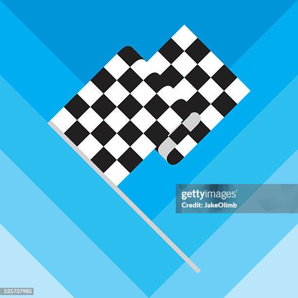checkered race flag - finishing line stock illustrations