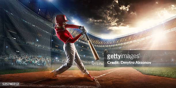 baseball ausbackteig auf stadion - baseball sport stock-fotos und bilder