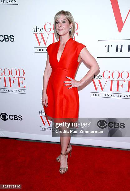 Actress Stephanie Kurtzuba attends "The Good Wife" Finale Party at Museum of Modern Art on April 28, 2016 in New York City.