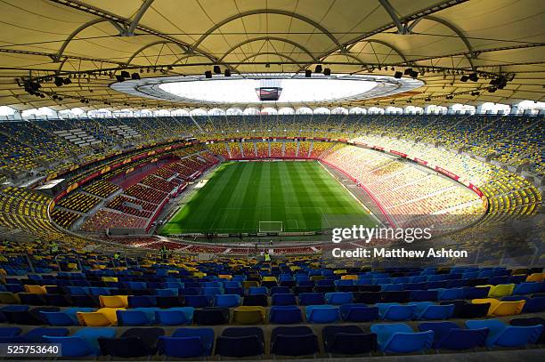 The National Arena / Arena Nationala Stadium ahead of the UEFA Europa League Final 2012 - Atletico Madrid v Athletic Bilbao in Bucharest, Romania