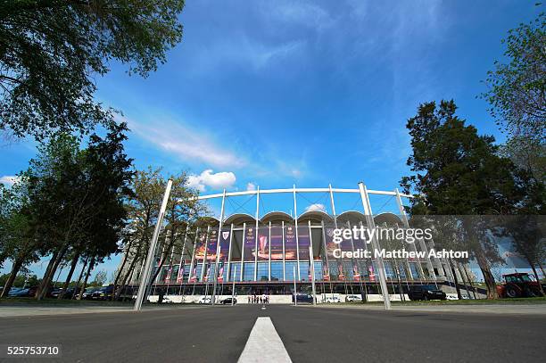 The National Arena / Arena Nationala Stadium ahead of the UEFA Europa League Final 2012 - Atletico Madrid v Athletic Bilbao in Bucharest, Romania