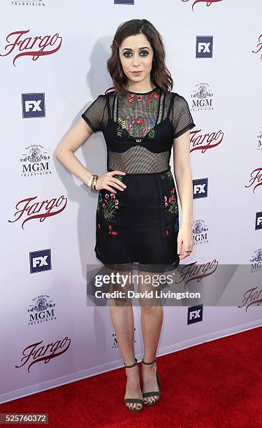 Actress Cristin Milioti attends the For Your Consideration event for FX's "Fargo" at Paramount Pictures on April 28, 2016 in Los Angeles, California.
