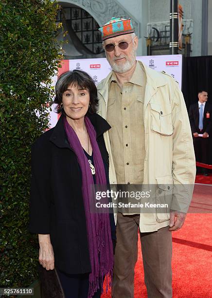 Anna Stuart and actor James Cromwell attend 'All The President's Men' premiere during the TCM Classic Film Festival 2016 Opening Night on April 28,...