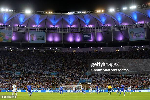 Argentina v Bosnia and Herzegovina in the Estadio do Maracana stadium - Estadio Jornalista Mario Filho - ost venue of the FIFA 2014 World Cup