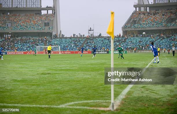 James Mididilani of Maritzburg United takes a throw in during the Durban Derby between Amazulu FC v Maritzburg United during the first ever football...