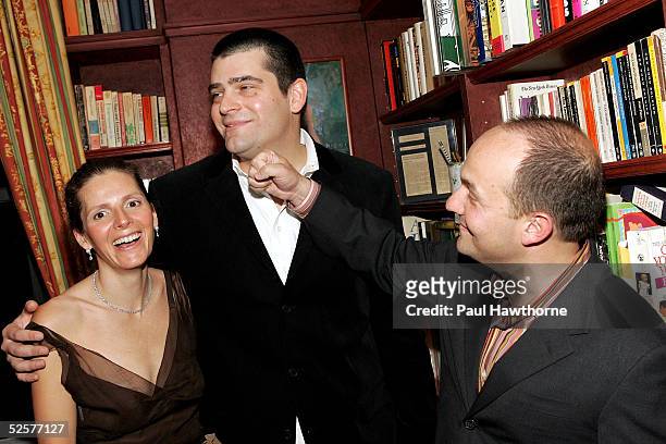 Johanna Herwitz, director Nimrod Antal and Andrew Herwitz, President, The Film Sales Company attend a party for Antal's directorial debut of...