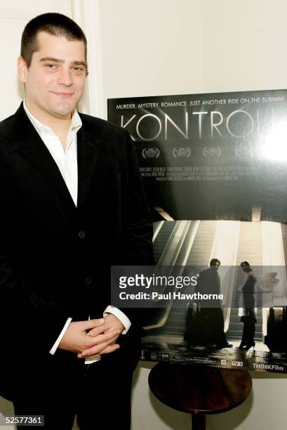 Director Nimrod Antal attends a party for his directorial debut of "Kontroll" at Andrew Herwitz's home April 1, 2005 in New York City.