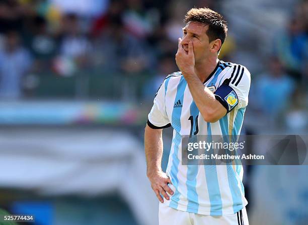 Lionel Messi of Argentina