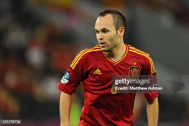 Andres Iniesta of Spain