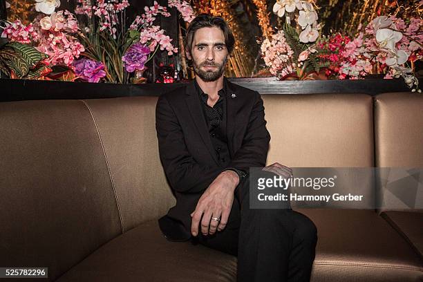 Tyson Ritter arrives at Blind Dragon on April 28, 2016 in West Hollywood, California.