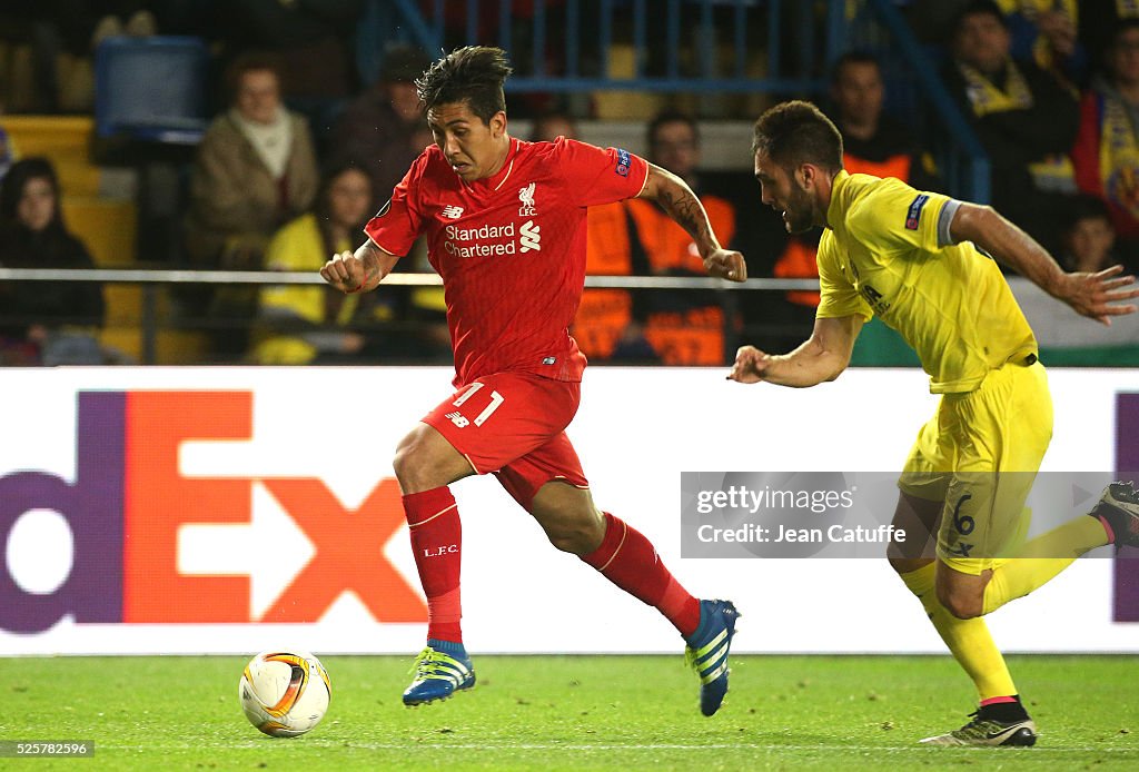 Villarreal CF v Liverpool FC - UEFA Europa League Semi Final: First Leg