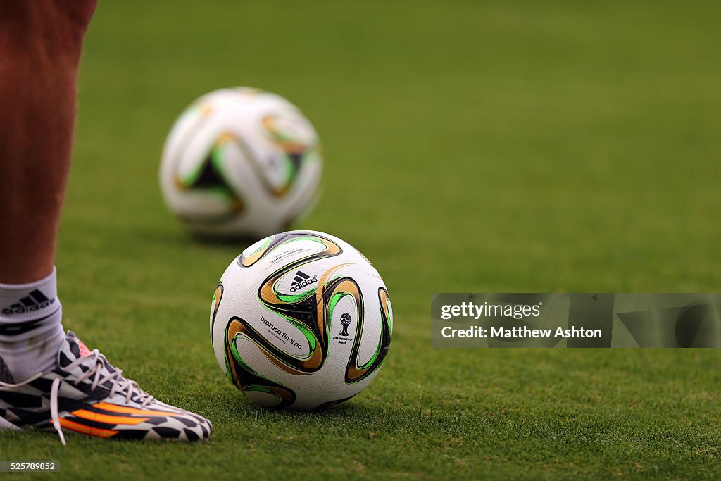 The Adidas BRAZUCA FINAL RIO FIFA 2014 World Cup official match ball  News Photo - Getty Images