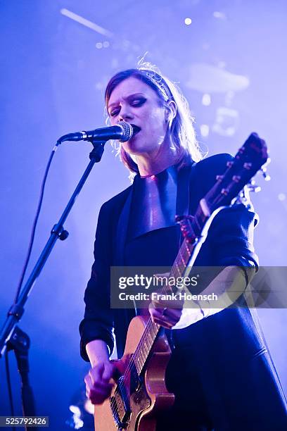 Singer Trixie Whitley performs live during a concert at the Columbia Theater on April 26, 2016 in Berlin, Germany.