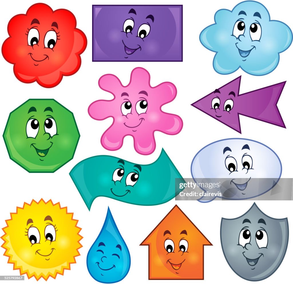 Variasi Shape Various Shapes Theme Image 3 High-Res Vector Graphic - Getty Images