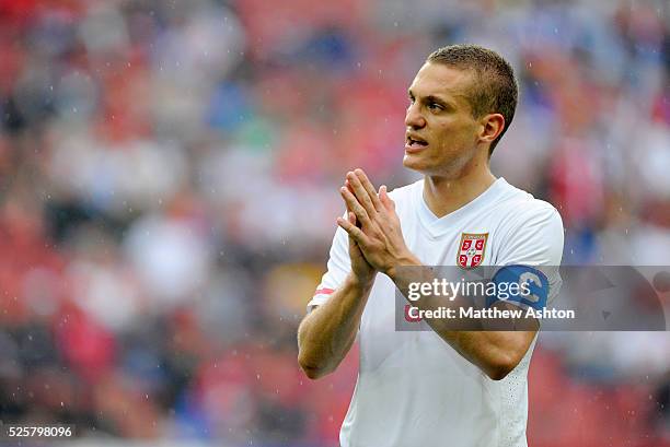 Nemanja Vidic of Serbia