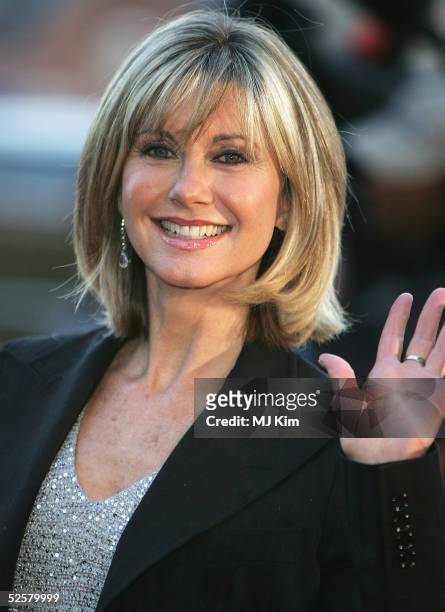 Olivia Newton-John arrives at the Once Upon A Time gala performance, the main event of the Hans Christian Andersen Bicentenary Celebrations, at the...