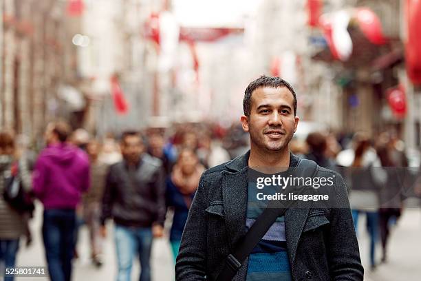 turkish man in taksim - istanbul street stock pictures, royalty-free photos & images