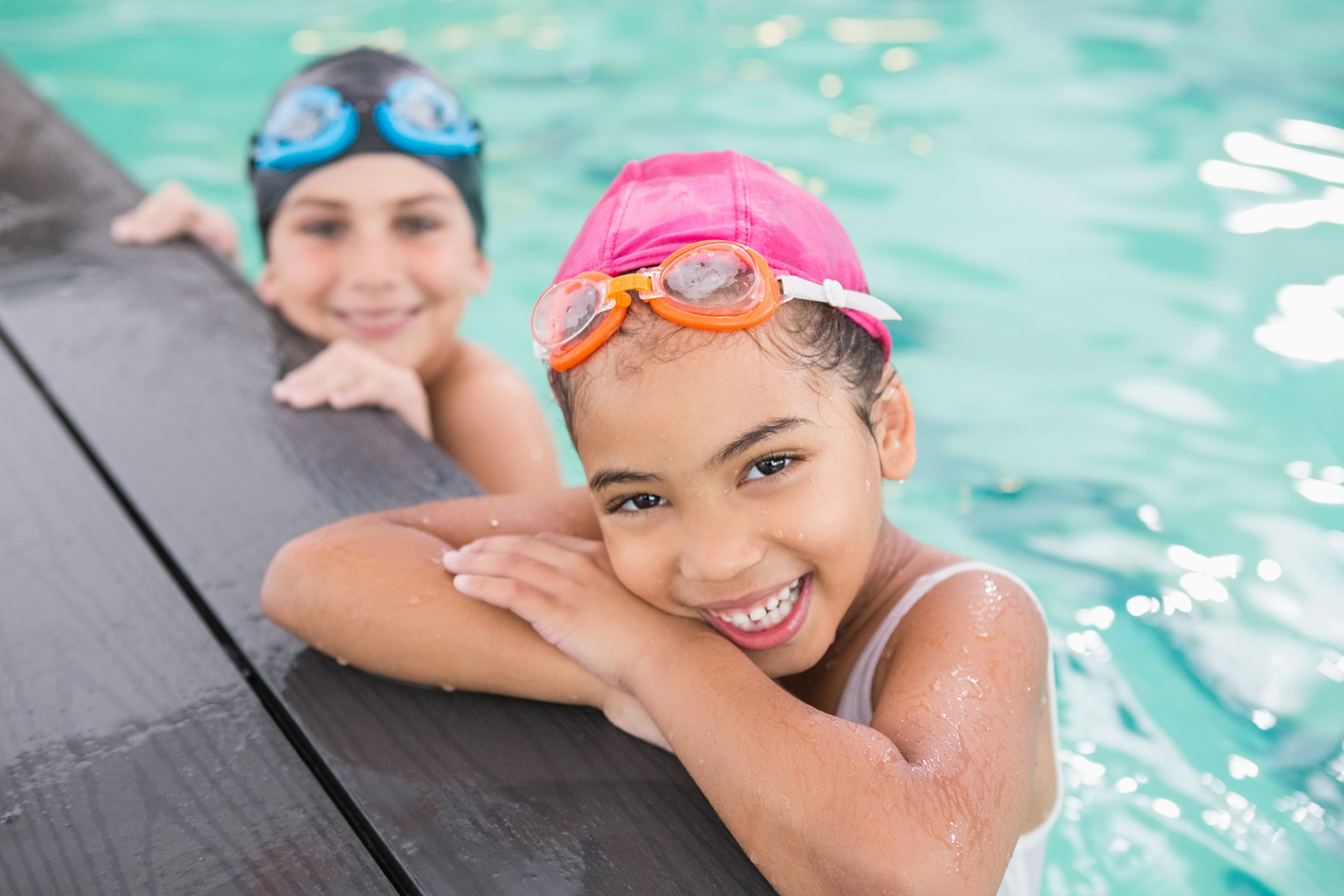 swimming class kids