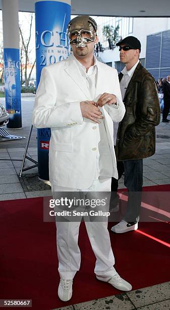 German singer Sido arrives at the "ECHO" 2005 German Music Awards at the Estrel Convention Center on April 2, 2005 in Berlin, Germany.