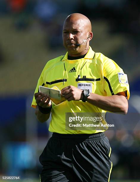 Referee Jerome Damon of South Africa