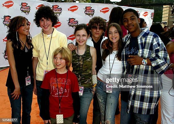 Cast of Zoey 101 actors Kristin Herrera, Sean Flynn, Paul Butcher, Erin Sanders, Matthew Underwood, Alexa Nikolas and Christopher Massey arrive at...