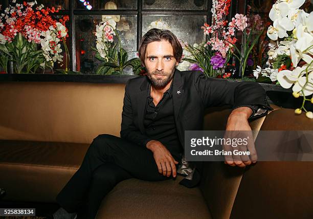 Tyson Ritter attends the Blink-182 Karaoke Summer Tour Announcement at Blind Dragon on April 28, 2016 in West Hollywood, California.