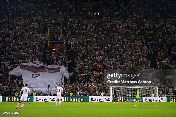 Fans of Germany at Westfalenstadion / Signal Iduna Park home stadium of Borussia Dortmund