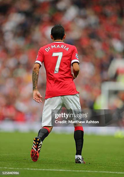 The back of Angel Di Maria of Manchester United