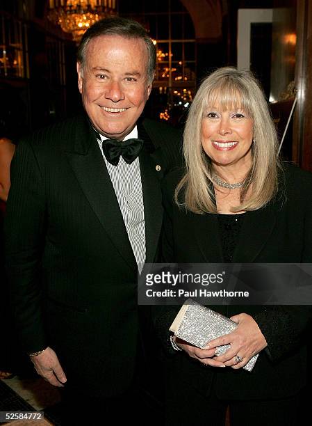 Anchor Marvin Scott and his wife Lorri attend the 48th Annual New York Emmy Awards at the Waldorf Astoria on April 3, 2005 in New York City.