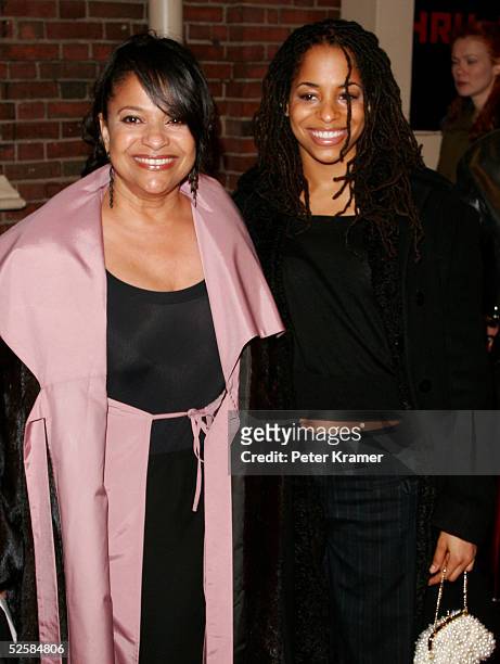 Actress Debbie Allen and her daughter attend the opening night of the Broadway play "Julius Caesar" on April 3, 2005 in New York City.