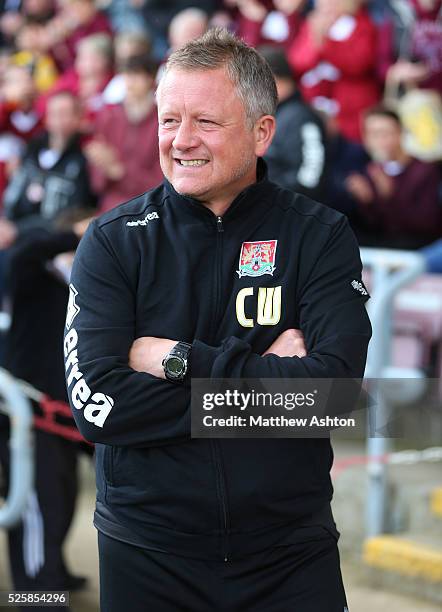 Chris Wilder manager of Northampton Town